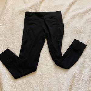 Calvin Klein performance stretch black leggings with pockets